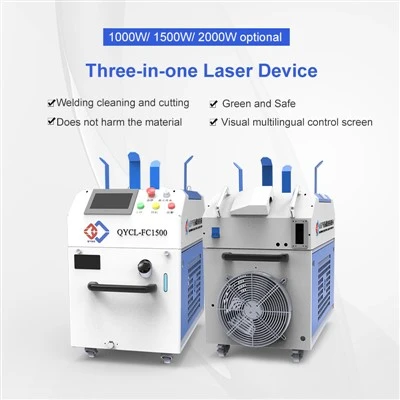 Soldadora láser de fibra portátil 4 en 1 de 1500w, soldadora láser de mano